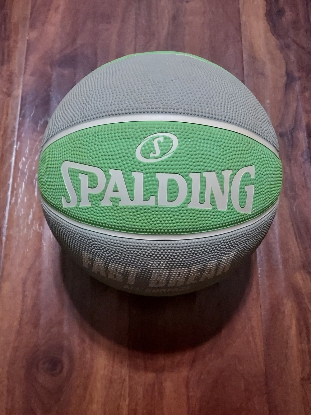 Spalding Lime Green and Light Gray Basketball